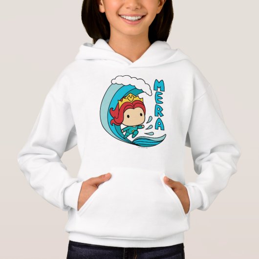Aquaman | Chibi Mera Riding Wave Graphic Hoodie (Vorderseite)