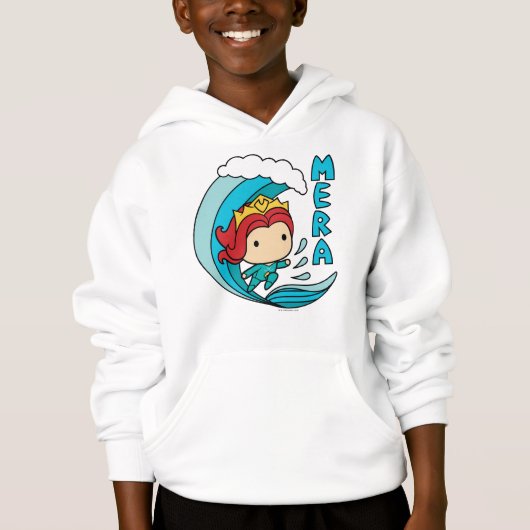 Aquaman | Chibi Mera Riding Wave Graphic Hoodie (Vorderseite)