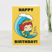 Aquaman | Chibi Mera Riding Wave Graphic Karte (Vorderseite)