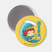 Aquaman | Chibi Mera Riding Wave Graphic Magnet (Vorderseite/Rückseite)