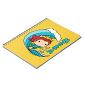 Aquaman | Chibi Mera Riding Wave Graphic Notizblock (Linke Seite)