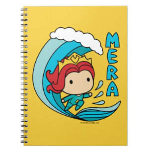 Aquaman   Chibi Mera Riding Wave Graphic Notizblock