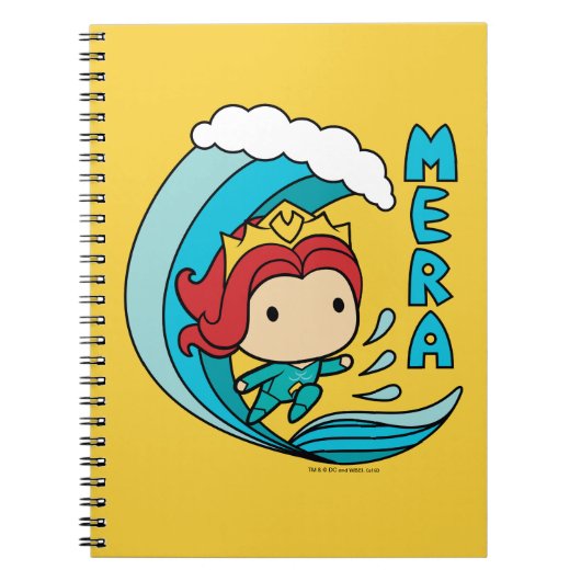 Aquaman | Chibi Mera Riding Wave Graphic Notizblock (Vorderseite)