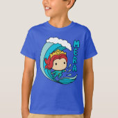 Aquaman | Chibi Mera Riding Wave Graphic T-Shirt (Vorderseite)