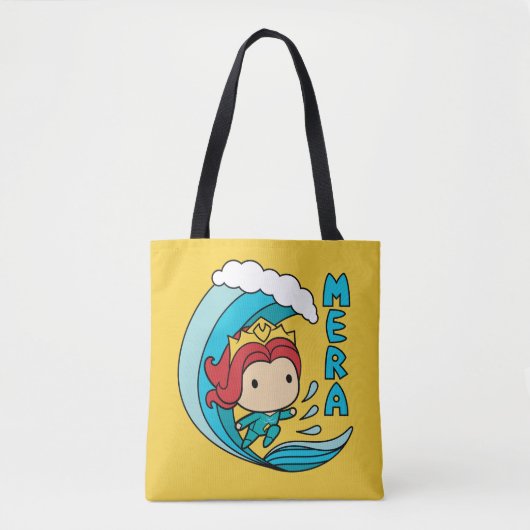 Aquaman | Chibi Mera Riding Wave Graphic Tasche (Vorderseite)