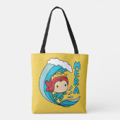 Aquaman | Chibi Mera Riding Wave Graphic Tasche (Rückseite)