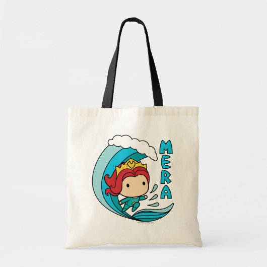 Aquaman | Chibi Mera Riding Wave Graphic Tragetasche (Vorne)