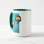 Aquaman | Chibi Mera u. Aquaman unterseeische Tasse (Vorderseite Links)