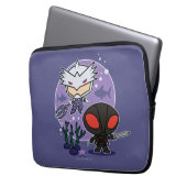 Aquaman | Chibi Orm & Black Manta Undersea Graphic Laptopschutzhülle (Vorderseite Links)