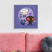 Aquaman | Chibi Orm & Black Manta Undersea Graphic Leinwanddruck (Insitu (Wohnzimmer))
