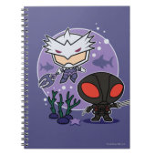 Aquaman | Chibi Orm & Black Manta Undersea Graphic Notizblock (Vorderseite)