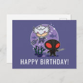 Aquaman | Chibi Orm & Black Manta Undersea Graphic Postkarte (Vorne/Hinten)
