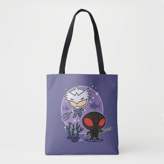 Aquaman | Chibi Orm & Black Manta Undersea Graphic Tasche (Vorderseite)