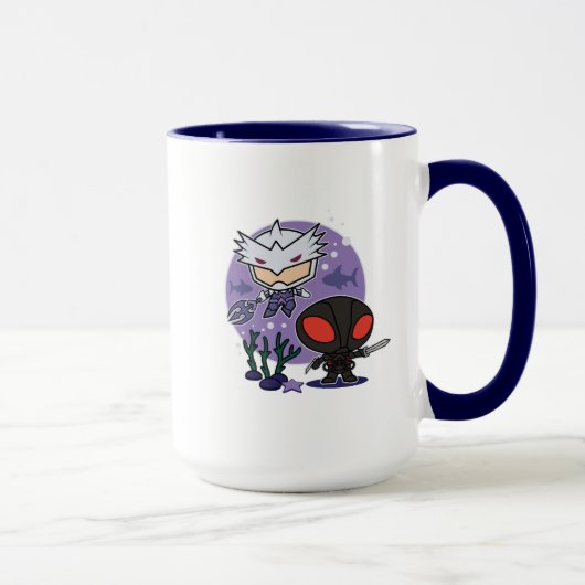 Aquaman | Chibi Orm & Black Manta Undersea Graphic Tasse (Rechts)