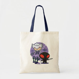 Aquaman Chibi Orm & Black Manta Undersea Graphic Tragetasche