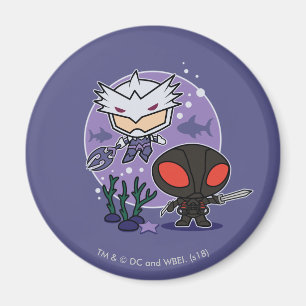 Aquaman   Chibi Orm u. schwarzer Magnet