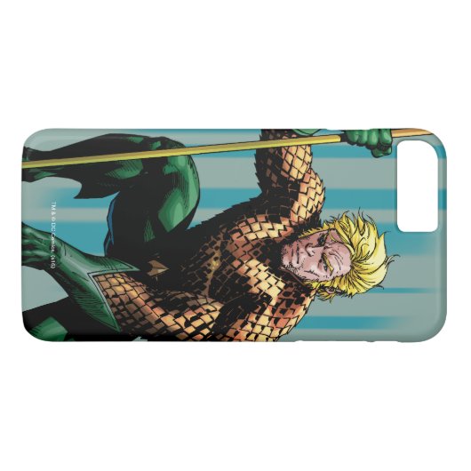 Aquaman Crouching 2 Case-Mate iPhone Hülle (Rückseite (Horizontal))