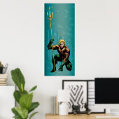Aquaman Crouching Poster (Heimbüro)