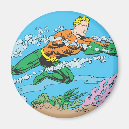 Aquaman Dashes Thru Water Magnet (Vorne)