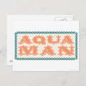 Aquaman Es ist Showtime! Buchstaben Postkarte (Vorne/Hinten)