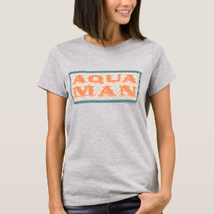 Aquaman Es ist Showtime! Buchstaben T-Shirt