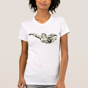 Aquaman fliegt BW T-Shirt