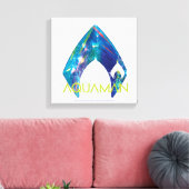 Aquaman | gebrochenes Aquaman Logo Leinwanddruck (Insitu (Wohnzimmer))