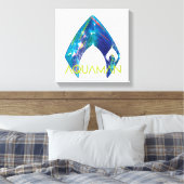 Aquaman | gebrochenes Aquaman Logo Leinwanddruck (Insitu (Schlafzimmer))