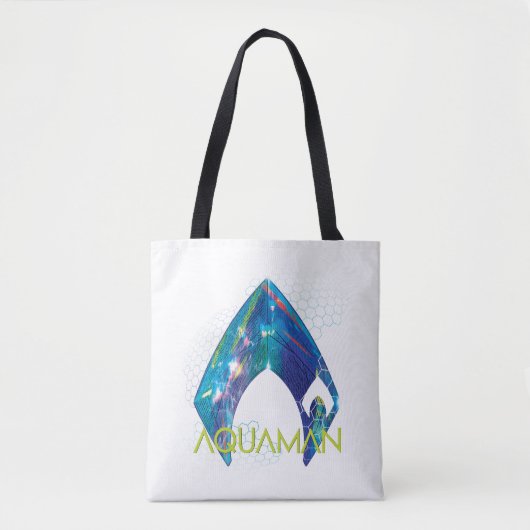 Aquaman | gebrochenes Aquaman Logo Tasche (Vorderseite)