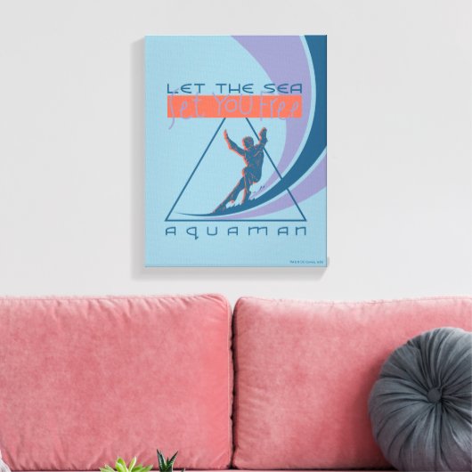 Aquaman | Gelassen Set Sie kostenlos Leinwanddruck (Insitu (Wohnzimmer))