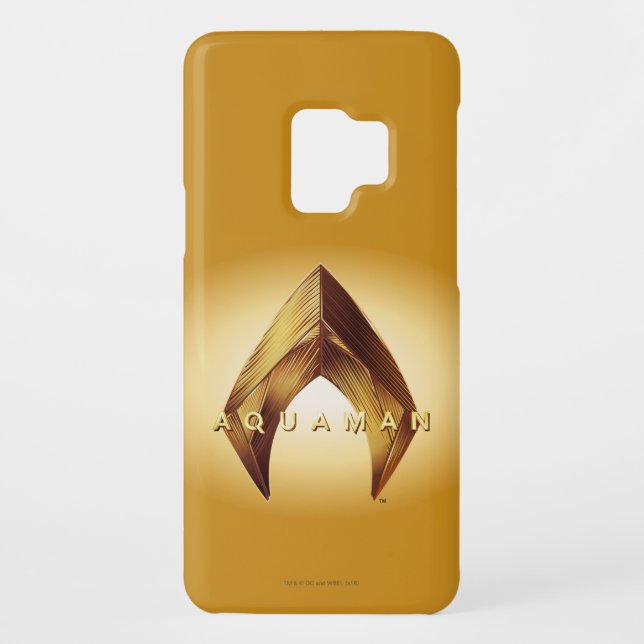 Aquaman | Golden Aquaman Logo Case-Mate Samsung Galaxy Hülle (Rückseite)
