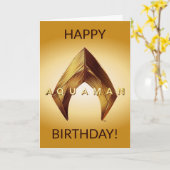 Aquaman | Golden Aquaman Logo Karte (Gelbe Blume)