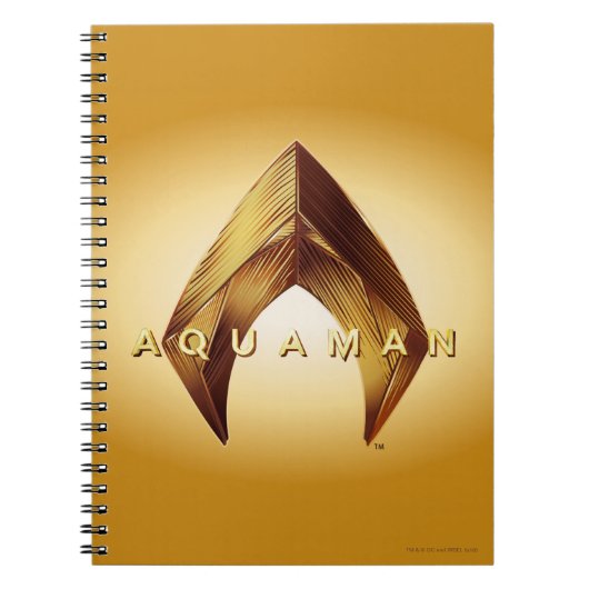 Aquaman | Golden Aquaman Logo Notizblock (Vorderseite)