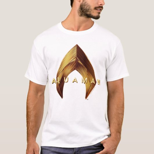 Aquaman | Golden Aquaman Logo T-Shirt (Vorderseite)