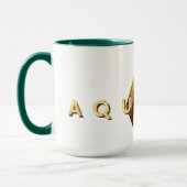 Aquaman | Golden Aquaman Logo Tasse (Links)