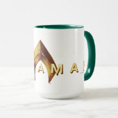 Aquaman | Golden Aquaman Logo Tasse (VorderseiteRechts)