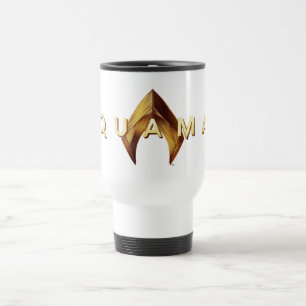 Aquaman goldenes Aquaman Logo Reisebecher