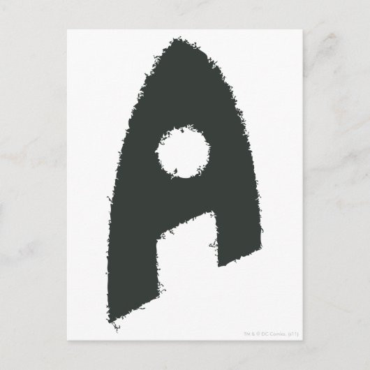 Aquaman Grunge "A" Postkarte (Vorderseite)