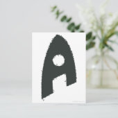 Aquaman Grunge "A" Postkarte (Stehend Vorderseite)