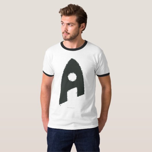 Aquaman Grunge 'A' T-Shirt (Vorne ganz)