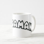 Aquaman Grunge Black Logo 2 Kaffeetasse (VorderseiteRechts)