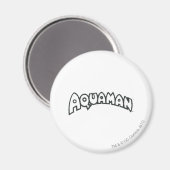 Aquaman Grunge Black Logo 2 Magnet (Vorderseite/Rückseite)