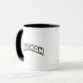 Aquaman Grunge Black Logo 2 Tasse (Vorderseite Links)