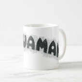 Aquaman Grunge Black Logo Kaffeetasse (VorderseiteRechts)