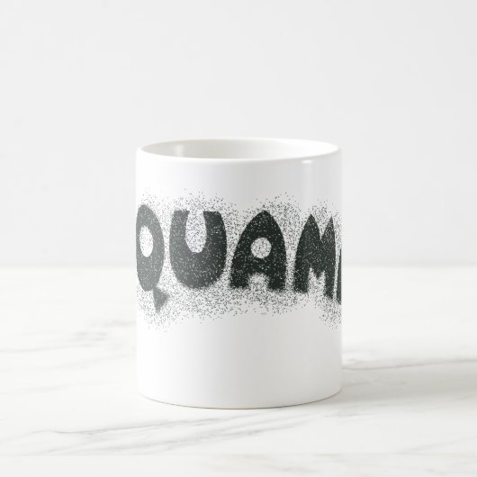 Aquaman Grunge Black Logo Kaffeetasse (Mittel)