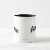 Aquaman Grunge Black Logo Tasse (Zentrum)