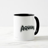 Aquaman Grunge Black Logo Tasse (VorderseiteRechts)