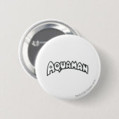Aquaman Grunge Schwarzes Logo 2 Button (Vorne & Hinten)