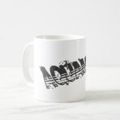 Aquaman Grunge Strip Logo Kaffeetasse (Vorderseite Links)