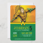 Aquaman | Happy Birthday Einladung (Vorderseite)